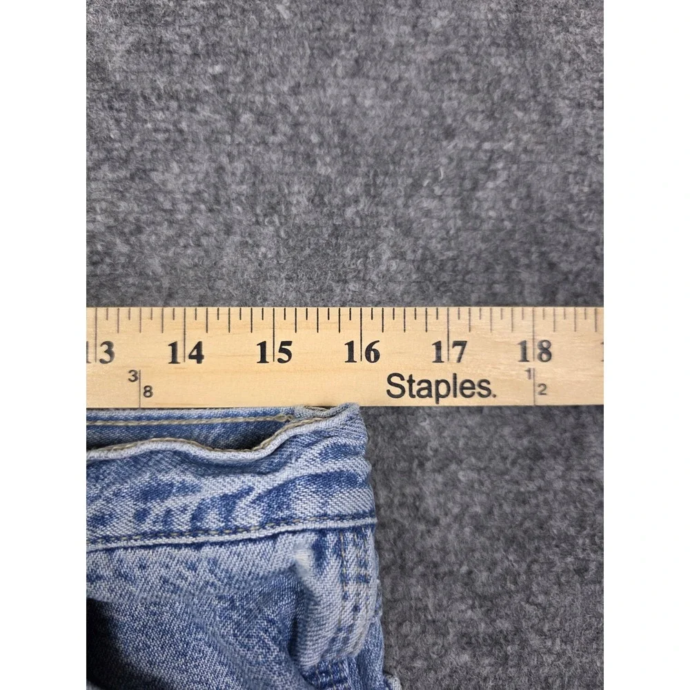 Vintage Wrangler Carpenter Pants Mens 33x32 Blue Light Wash Denim Workwear